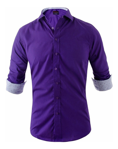 Imagen 1 de 3 de Camisa Entallada Z413 Slim Fit Hombre - Quality Import Usa