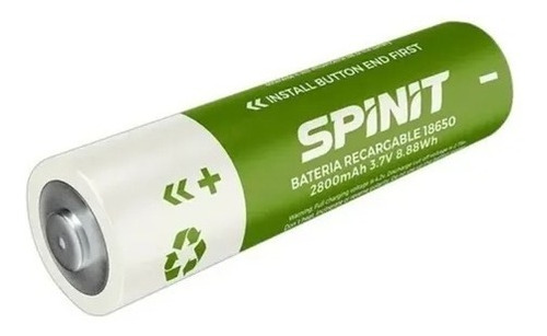 Bateria Pila Recargable 18650 Spinit 2800 Mah 3.7 V