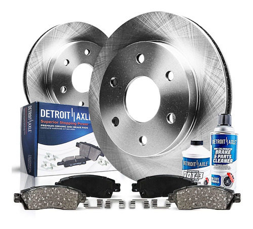 Detroit Axle Front Disc Brake Kit Rotors W/ceramic Pads W/ha