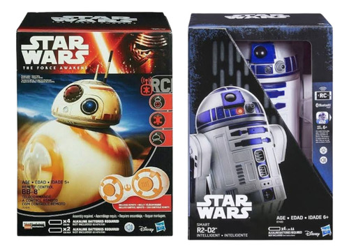 R2d2 Y Bb8 Robot Androide Hasbro Con Control Remoto R2d2 Y Bb8 Blanco (Usado)