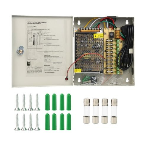 9 Canales 12v 5a Fuente De Alimentación Adaptador De Puerto 