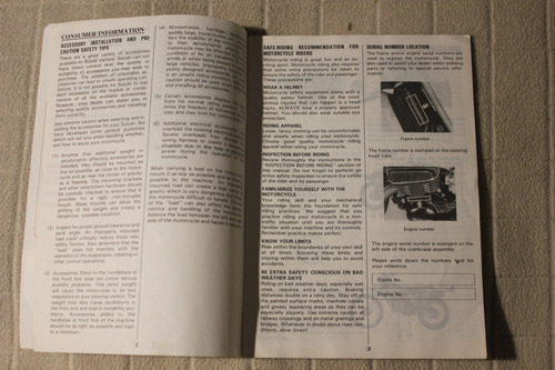 Suzuki Ts 125 Er 1990 Manual De Instrucciones (Usado)