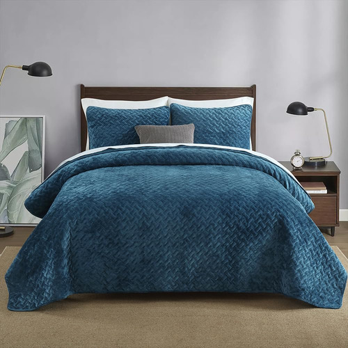 Juego De Cama De Terciopelo Elegante Y Suave Para Todas Las