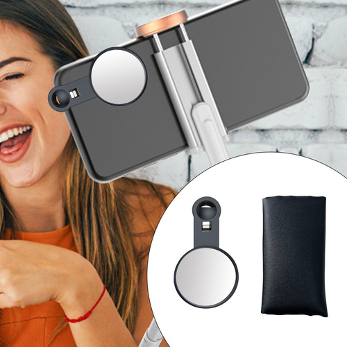 2 Cámara Trasera Del Teléfono Selfie Clip Espejo Cámara