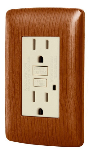 Contacto Aterrizado + 2 Puertos Usb Plata Italiana 49813 Color Madera