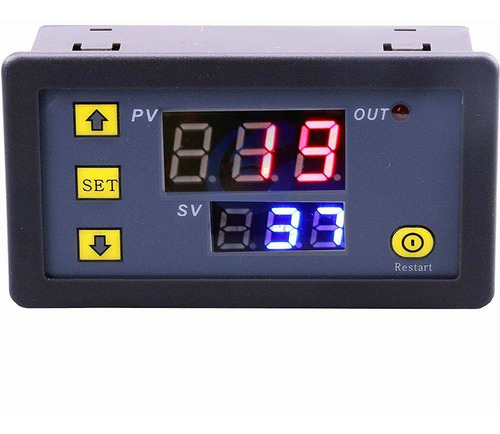 Temporizador Retardo Programable  24 Vdc 20a  0.1seg-999h  