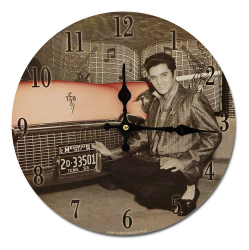 Reloj Elvis Delante Coche 11.75  Diametro