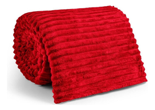 Cobertor Manta Grosso Casal Canela Pesada Black Friday Cor Vermelha Desenho Do Tecido Liso