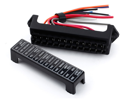 Portafusibles Auto 12 Vías Dc32v Caja Bloque Soporte Atc Ato
