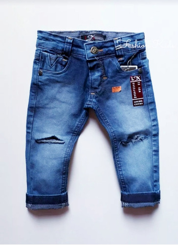 calça jeans para bebê