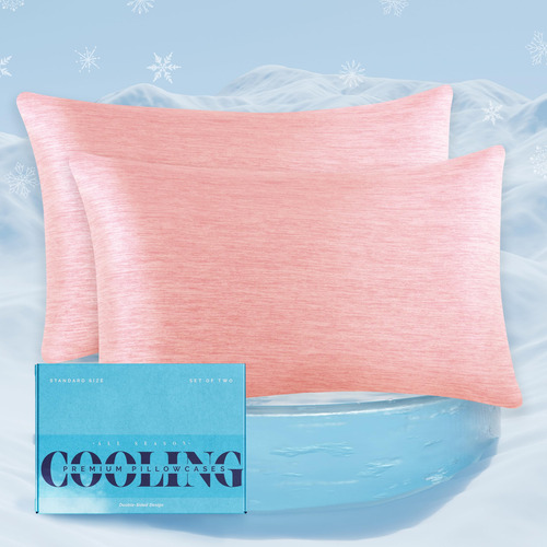 Juego De 2 Fundas De Almohada Refrescantes Transpirables Y S