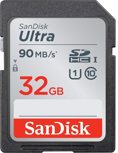 Cartão De Memória Sandisk Ultra Sdhc 32gb Classe 10 90mb/s