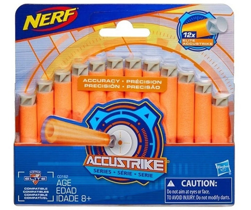 Nerf Refil Com 12 Dardos Accustrike- Hasbro C0162