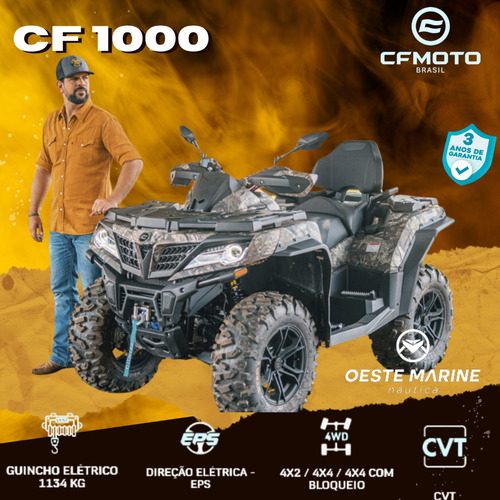Quadriciclo Cfmoto 1000 Ñ Honda Foutrax Polaris Canam Segway