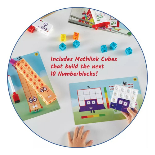 Hand2mind Numberblocks Mathlink Cubes 11-20 Actividad.1