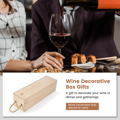 Caja De Embalaje De Madera Para Botellas De Vino Rojo Crista