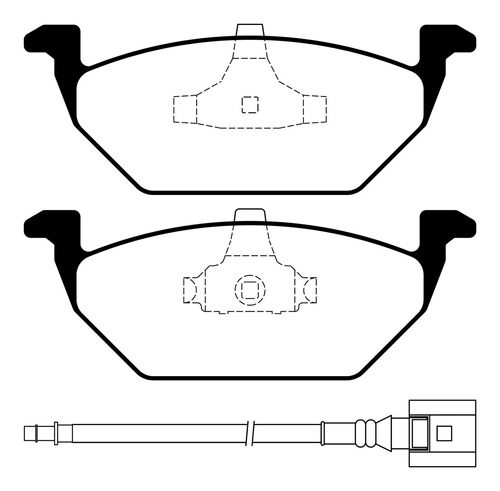 Pastilla Freno Litton Del Vw Bora Golf New Beetle Con Sensor