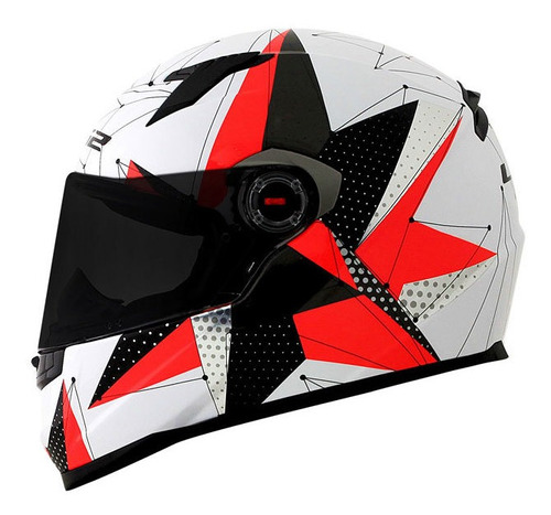 Capacete Ls2 Ff358 Brilliant Branco/rosa