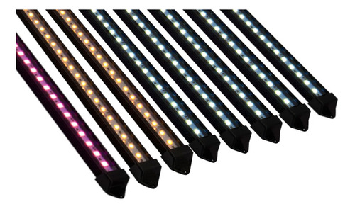 08 Luminárias Led Cores 1 Metro Para Aquário Plantado