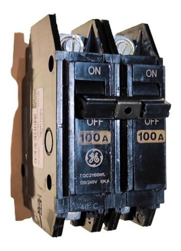 Breaker Superficial 2x100 Amp.  Tqc21100wl General Electric 