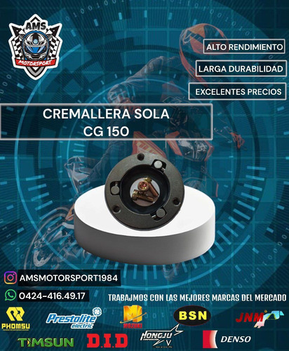 Cremallera Sola Cg150