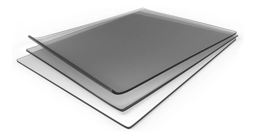 Chapa Placa De Acrílico Fumê Preta 2mm 3mm