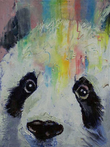 Imagen 2 de 4 de Pintura Diamante Diy Diamond Painting Kit Oso Panda Chile