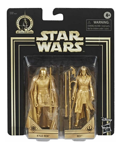 Figuras Star Wars Edición Aniversario Kylo Ren Y Rey Hasbro