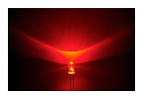 Imagen 5 de 7 de Pack 1000 Led 5mm Alta Luminosidad Color Rojo Alto Brillo