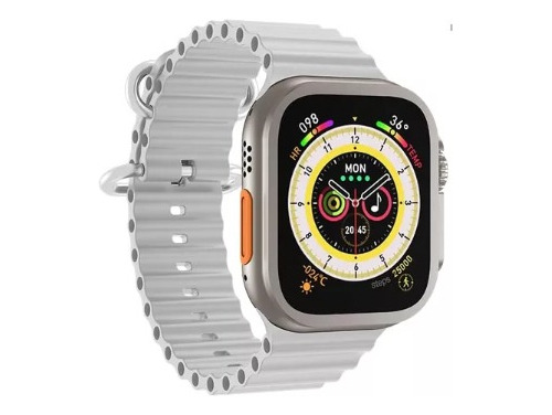 Smartwatch Amax Ultra Ultra Tela De 49 Com Pulseira De Silicone Com Pulseira Cor White