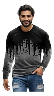 Playeras Camiseta Deportiva De Manga Larga Con Estampado 3d