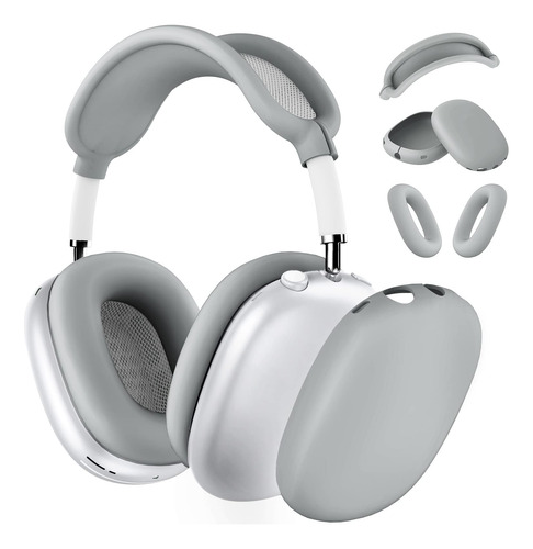 Funda Para AirPods Max De Silicona Color Gris Protectora