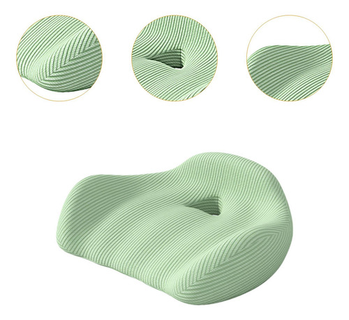 Memory Espuma De Espuma Cojín De Asiento Ergonómico Verde