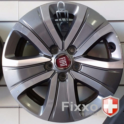 Imagem 8 de 9 de 4 Calotinhas Miolo Tampa Roda Fiat Toro Black Jack