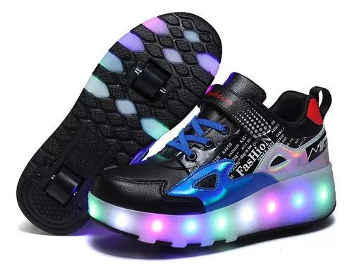 Zapatos Heelys Led, Patines De Ruedas Para Estudiantes