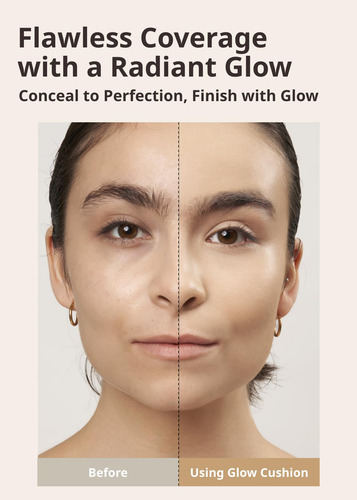 Base De Maquillaje Missha Glow No.23, Color Beige Natural