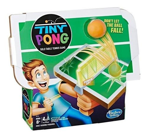 Juego De Tenis De Mesa Individual Tiny Pong Jeg Hasbro E3112