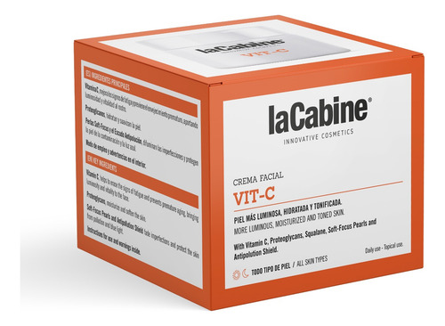 Crema Facial LaCabine Vit-C 50 ml Hidratación y cuidado con Vitamina C