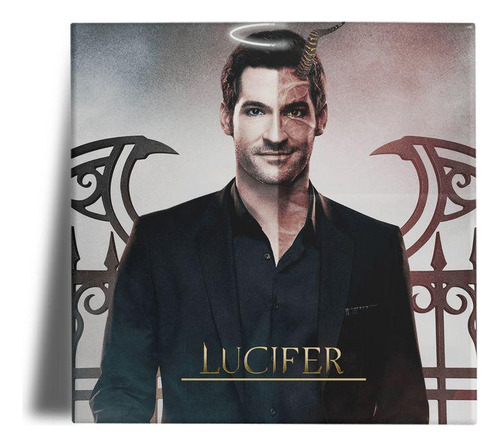 Quadro Em Porcelana Personalizado Lucifer