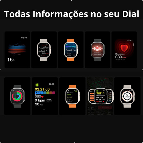 Smartwatch Lucsmart U3w Ultra 49mm Com Gps E Música 2025