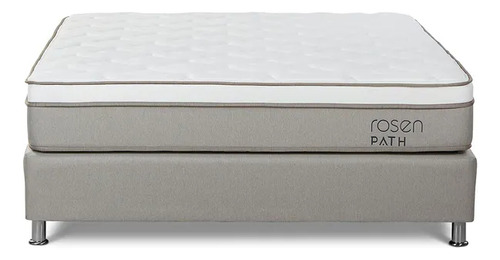 Cama Box Tarima Path Grey Queen 160 X 200 Cm Rosen