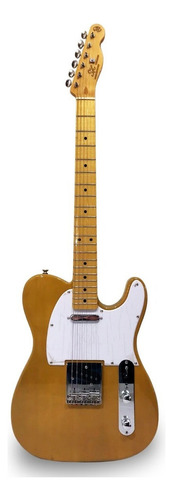 Guitarra eléctrica SX Vintage Series FTL-50 telecaster de tilo 2000 butterscotch blonde brillante con diapasón de arce