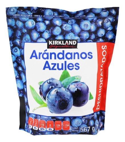 Arándano Azul Kirkland Deshidratado De 567 Grs