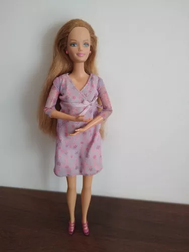 Boneca Barbie Happy Family Midge grávida e bebê 2003. Colecionável.