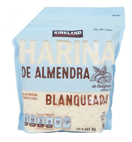 Imagen 3 de 5 de Harina De Almendra Blanqueada Kirkland Signature De 1.361 Kg