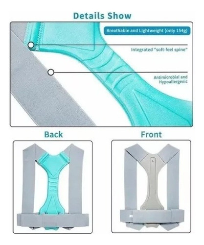 Corrector De Postura Invisible Soporte For Hombro