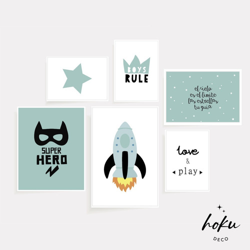 Imagen 2 de 2 de Sets Cuadros P/niños, Niñas Y Bebés
