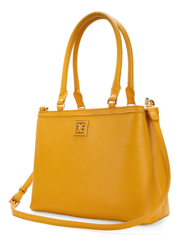 Bolsa Satchel Cloe Irikme Mediano Color Ocre