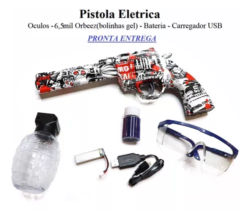 Pistola Elétrica Bolinhas Gel Orbeez Brinquedo Pronta Entreg