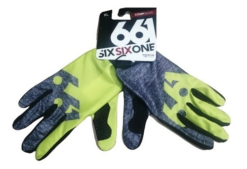 Guantes De Ciclismo Sixsixone Comp Air Green Dedo Largo 